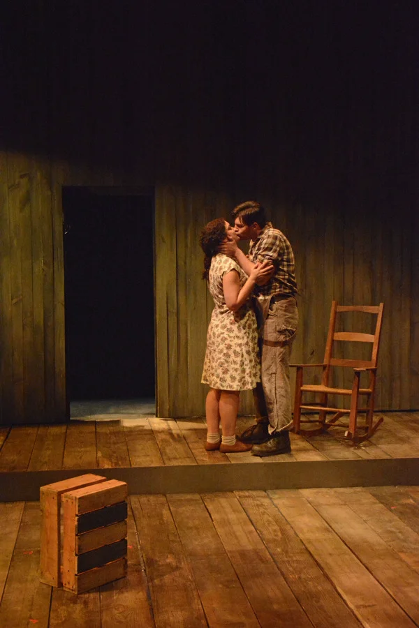 Slow Dusk: Sadie (Castells) and Micah (Kaneklides) — Photo by Tina Buckman