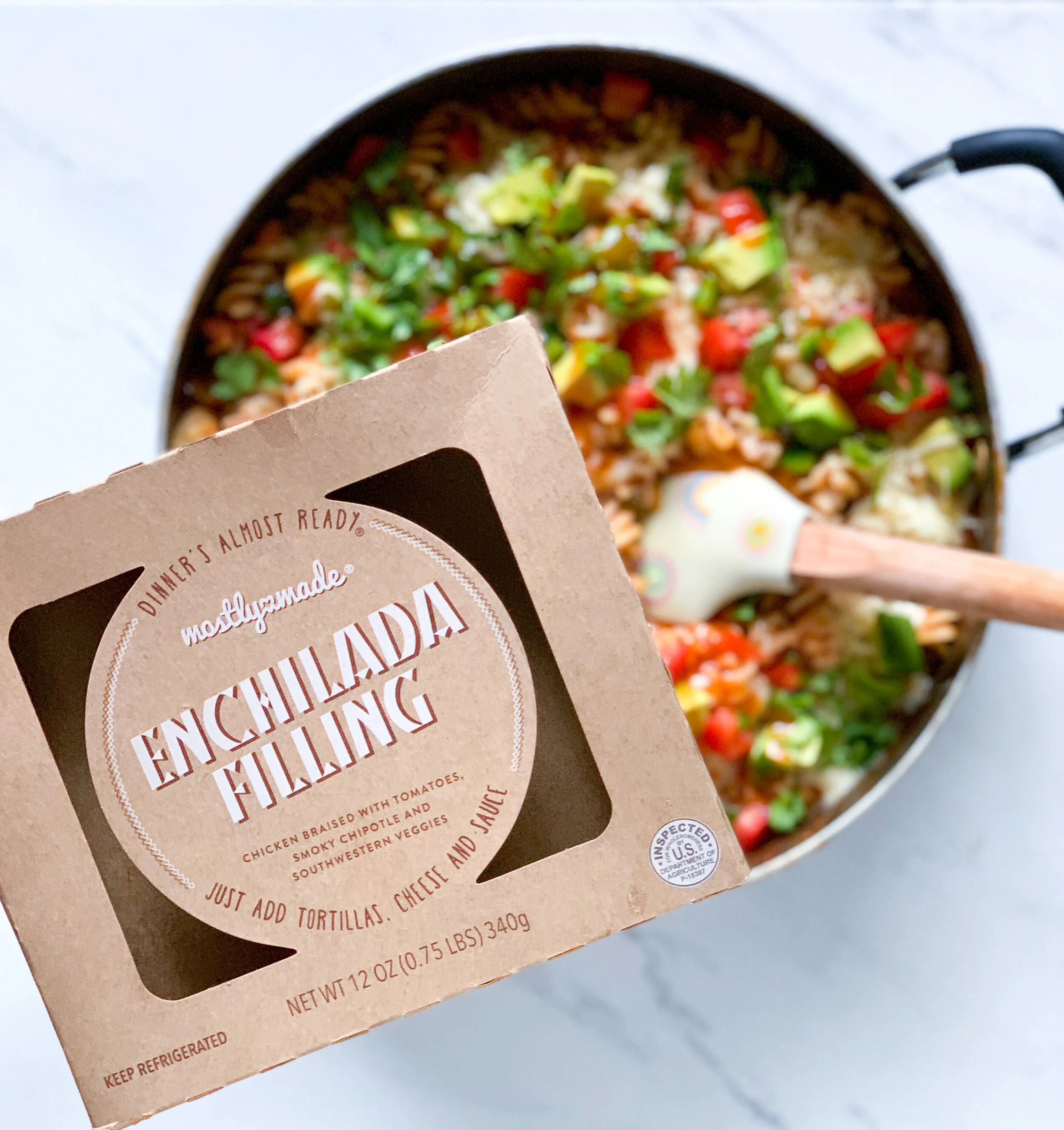 One Pot Enchilada Pasta 