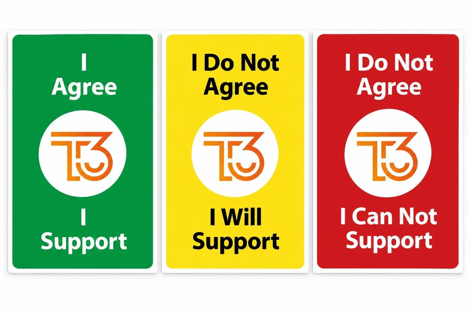 Three Cards on the Table