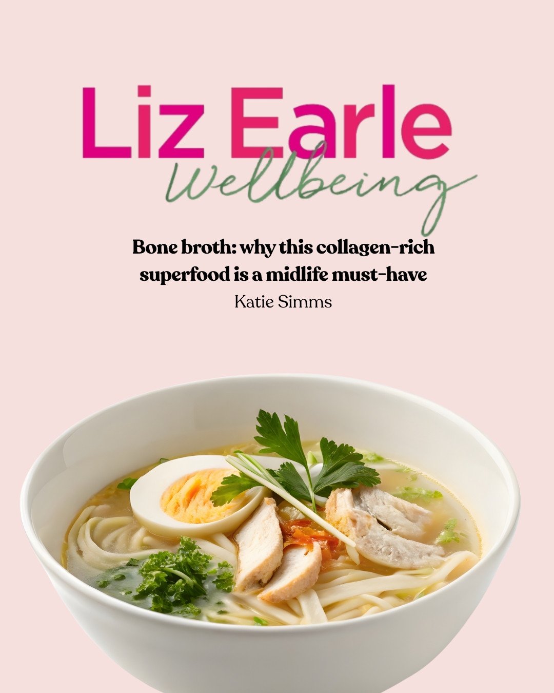 I recently contributed as a nutritionist to a recent Liz Earle Wellbeing article exploring the potential health benefits of bone broth.⁠
⁠
In the article, we unpack what bone broth really offers &mdash; when it&rsquo;s made properly (long-simmered bo