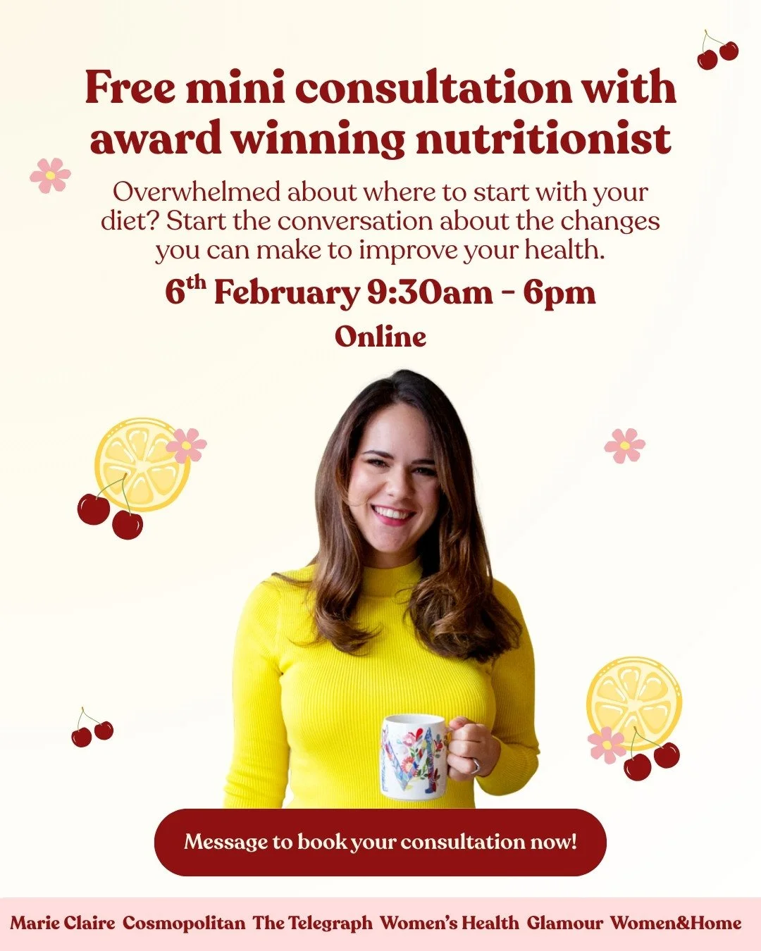 I only do taster days with a 10% discount twice per year, spots are limited so be sure to book your spot sooner rather than later! ⁠
⁠
Have you been recently diagnosed with a health condition and don't know where to start or have tried everything to 