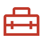 The toolbox icon represent the local support we provide for our postage meters and mailing equipment