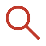 A magnifying glass icon to represent our deep dive discovery step.