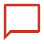 A chat icon that represents the honest advice you will get during a Q&A session