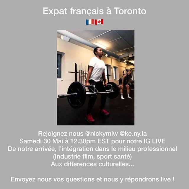 Good momo!
Rejoignez nous!! @nickymlw et moi même samedi 30 Mai à 12.30pm discuterons de notre expérience à Toronto. Nous aborderons notre arrivée, la manière dont nous avons intégrer nos milieux professionnels respectifs (industrie film et sp