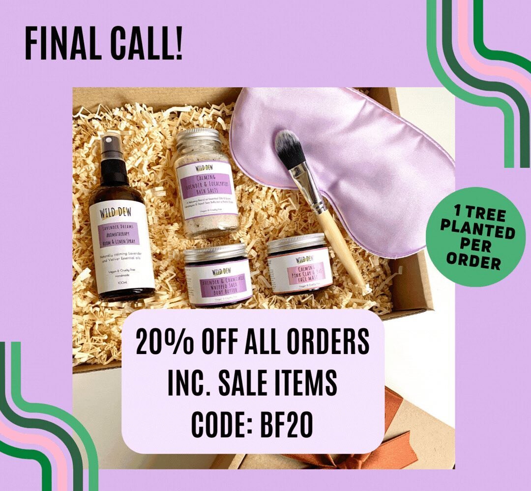 Last call! 20% OFF ALL ORDERS inc. Sale items ends at midnight today. Use code BF20 at checkout.