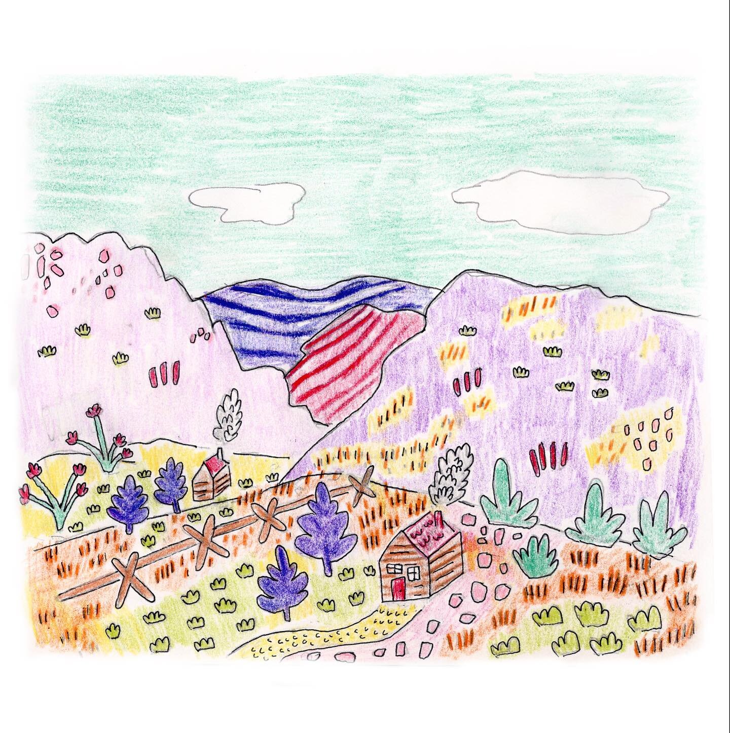 A valley home 🖤

#illustration #drawing #landscape #coloredpencil #heneferutah