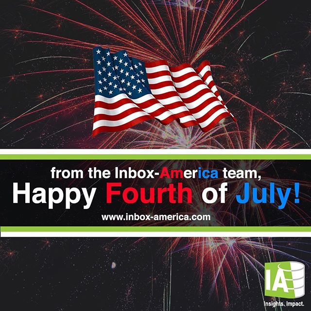 Happy Fourth of July Weekend from the Inbox America team! #inboxamerica
.
.
.
.
.
#marketing #bigdata #ai #digitalmarketing #consulting #internships #beautifuldata #analytics #tech #retail #luxury #furniture #datascience #fourthofjuly