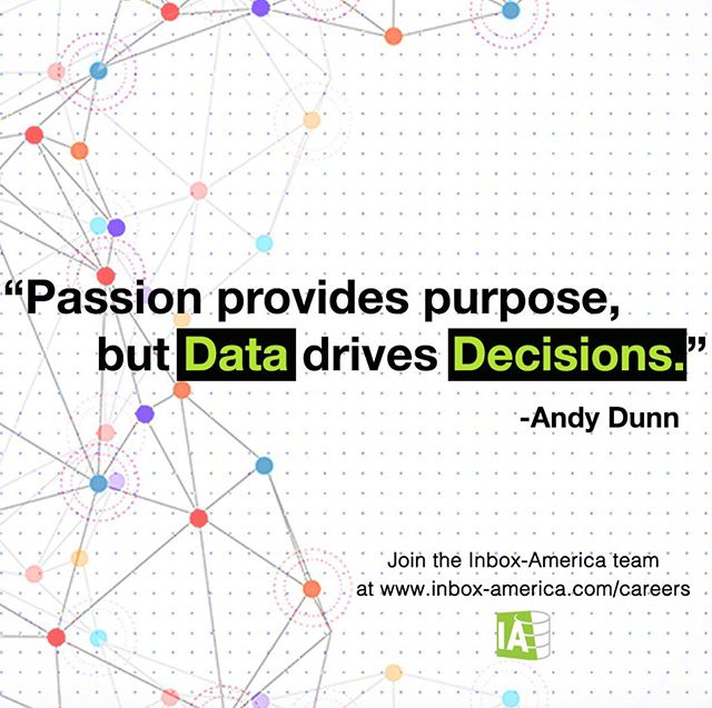 Improve your business decision-making process with data-driven, AI-powered insights. To learn how we can help you leverage your data, reach us at contact@inbox-america.com #inboxamerica .
.
.
.
.
.
#data #datadriven #datasciencedc #datascience #marke