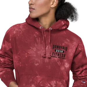 DF Unisex Champion tie-dye hoodie — Donofrio Fitness Mahwah