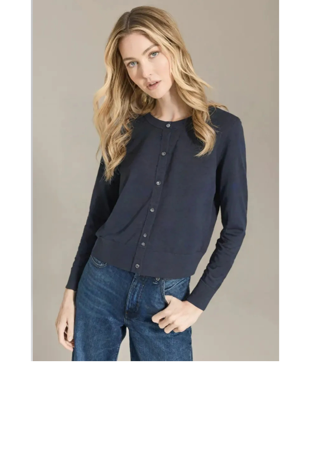 Tissue Weight Cardigan - Black