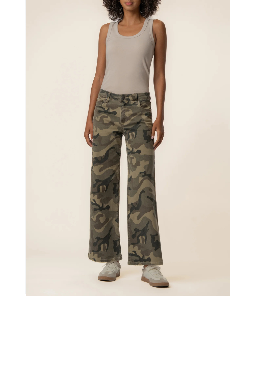 Meg High Waist Wide Leg Pant - Olive