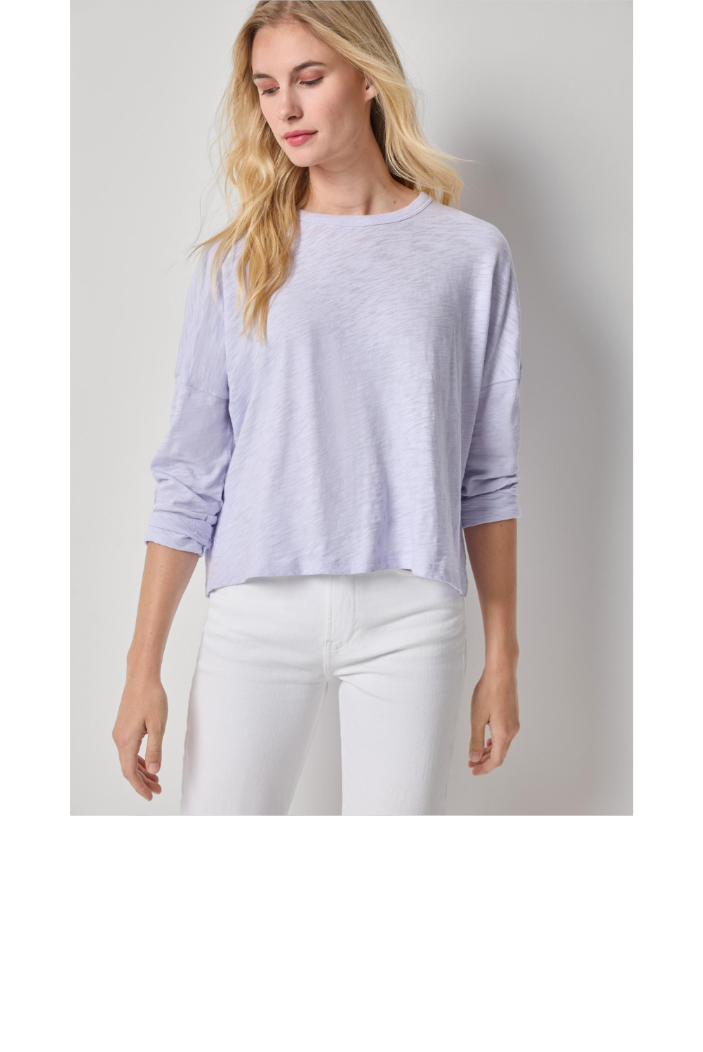 Easy Long Sleeve Beach Tee - Lilac