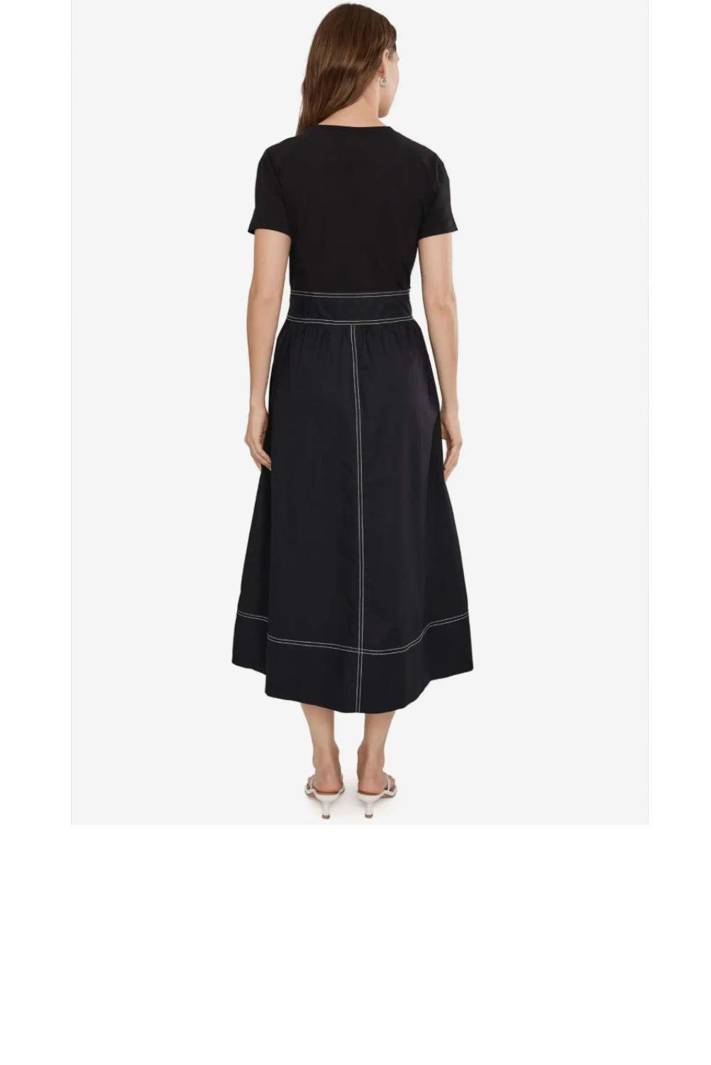 WEBSITE PRODUCT ENTRY-EL-Short Sleeve Mixed Media Dress-Blk-B.png