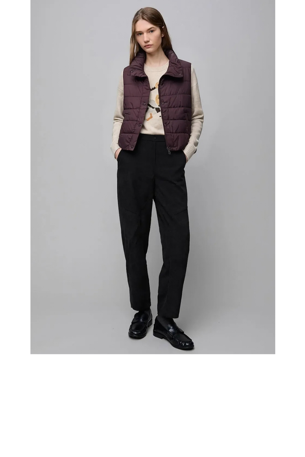 Lightweight Puffer Vest - Chocolate