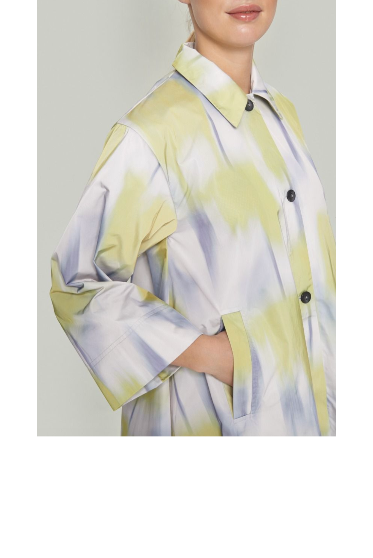 Bitte Kai Rand Ikat Tulip Coat  - Heather Grey-D.png
