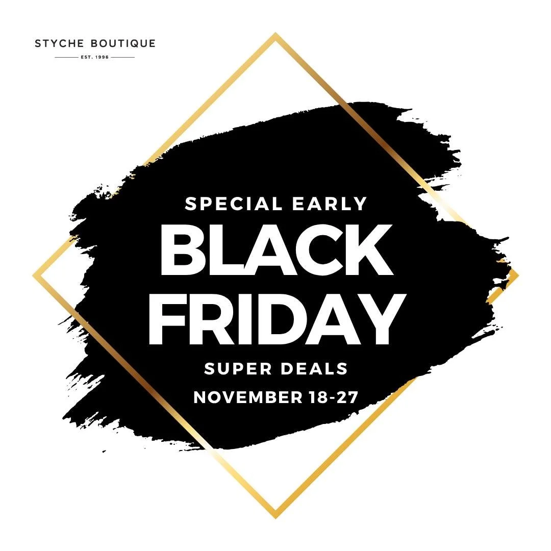 Our Early Black Friday event is officially live✨
Enjoy 40% off effortless pieces that make every moment shine. 
Shop early, shine often. ✨🖤
#blackfriday #chicforless #effortlesselegance #shopstyche #stycheboutique  #holidayevent #seasonofstyle #chic