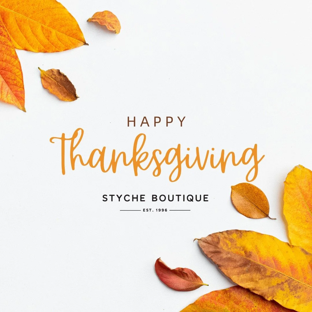 Happy Thanksgiving from our Styche family to yours. ❤✨
May your day be filled with things that make life feel good: warmth, connection, and a touch of elegance.

#stycheboutique #lovestycheboutique #holidayoutfitting #stylish #holidaystyle  #styleove