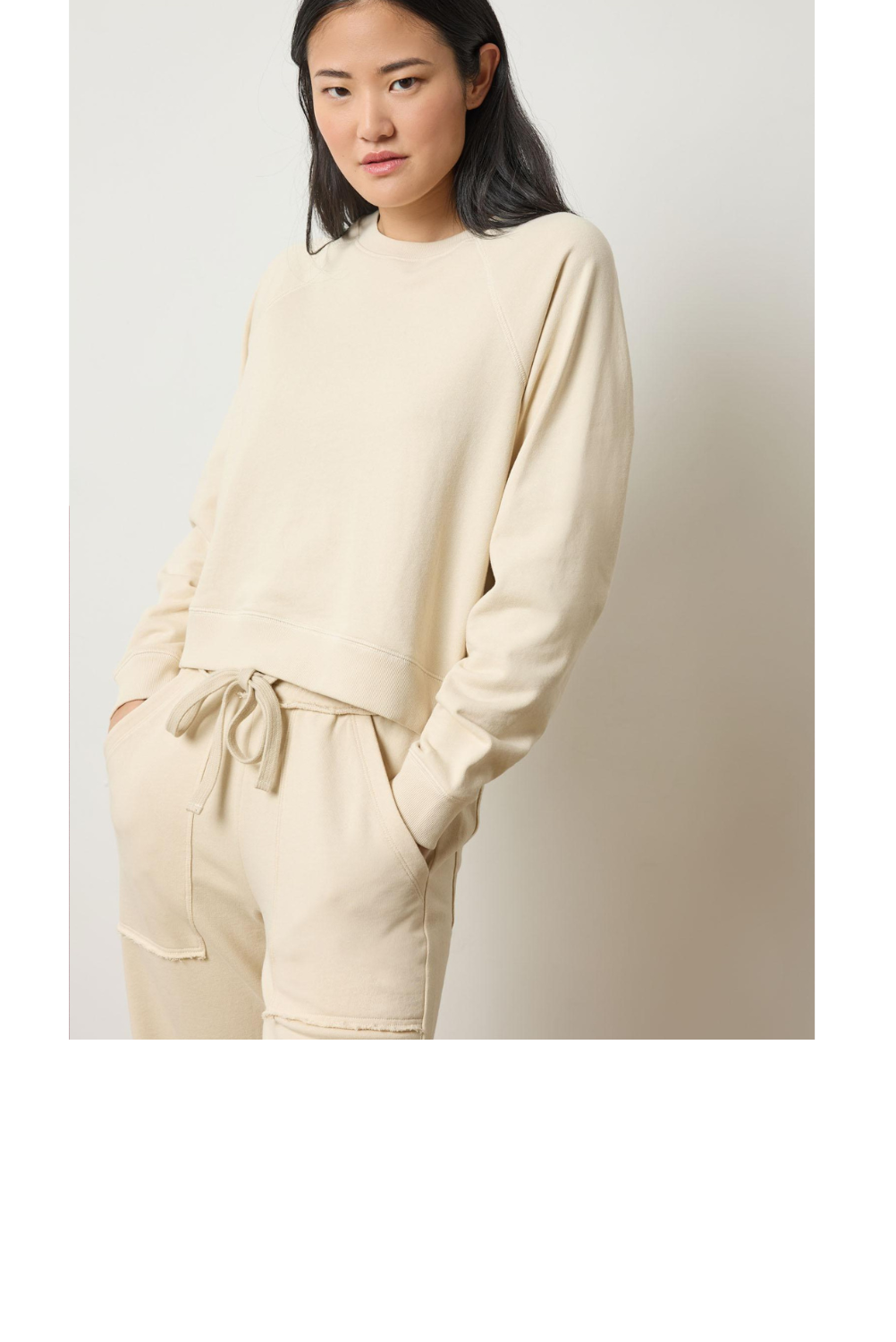 Raglan French Terry Sweatshirt - Muslin