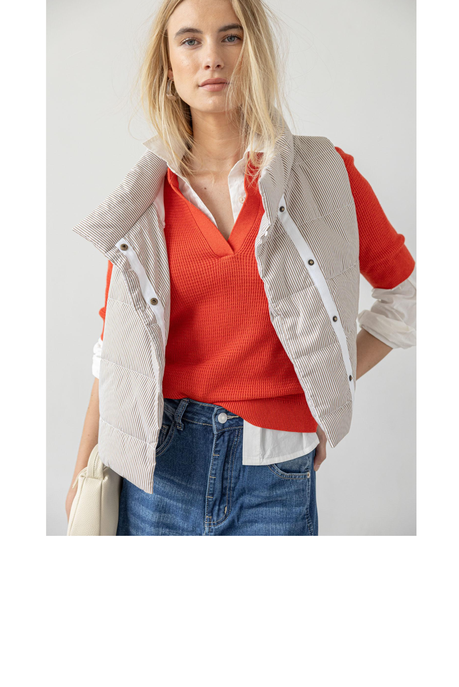 Striped Vest -Earth Stripe