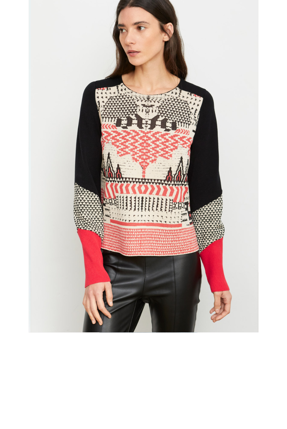WEBSITE PRODUCT ENTRY -AM-Coamo Graphic Print Sweater-Blk Mlti-F.png