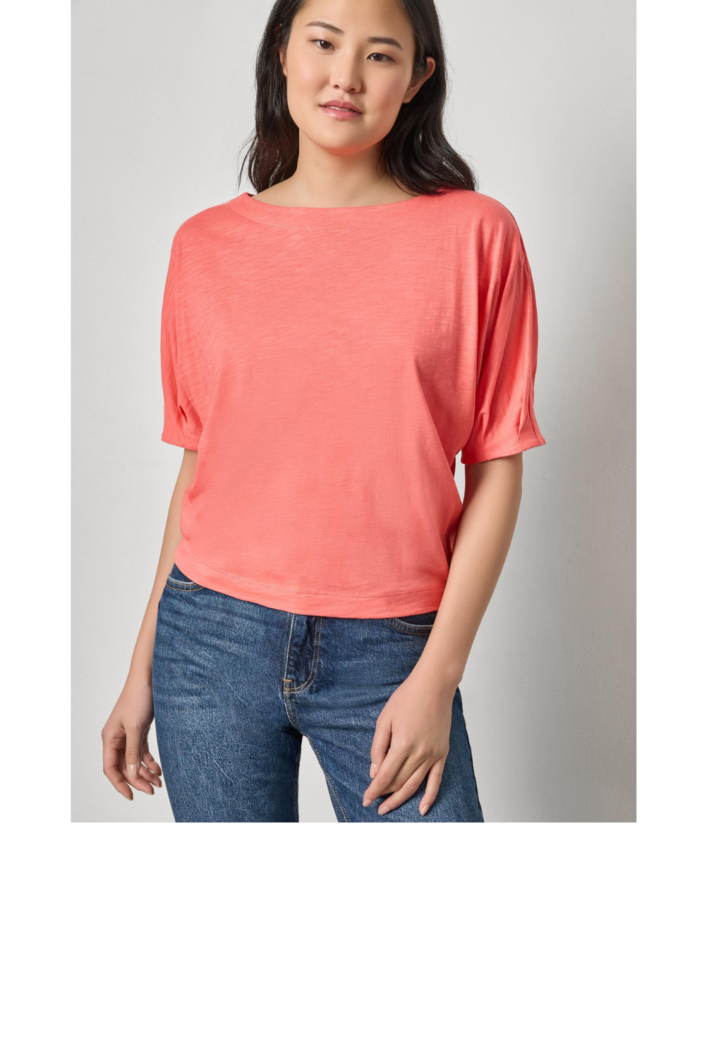 Darted  Sleeve Dolman Wedge - Sunkist