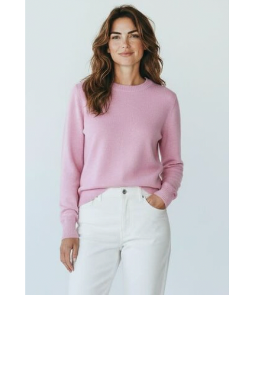 Stacy Shrunken Crew Neck - Palm Beach