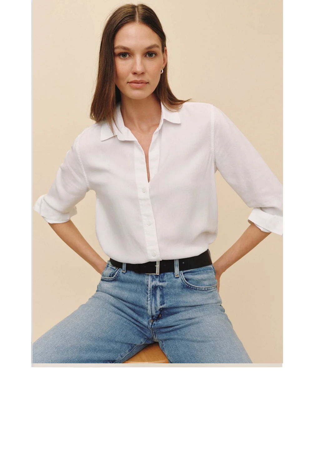 Classic Long Sleeve Button Down - White