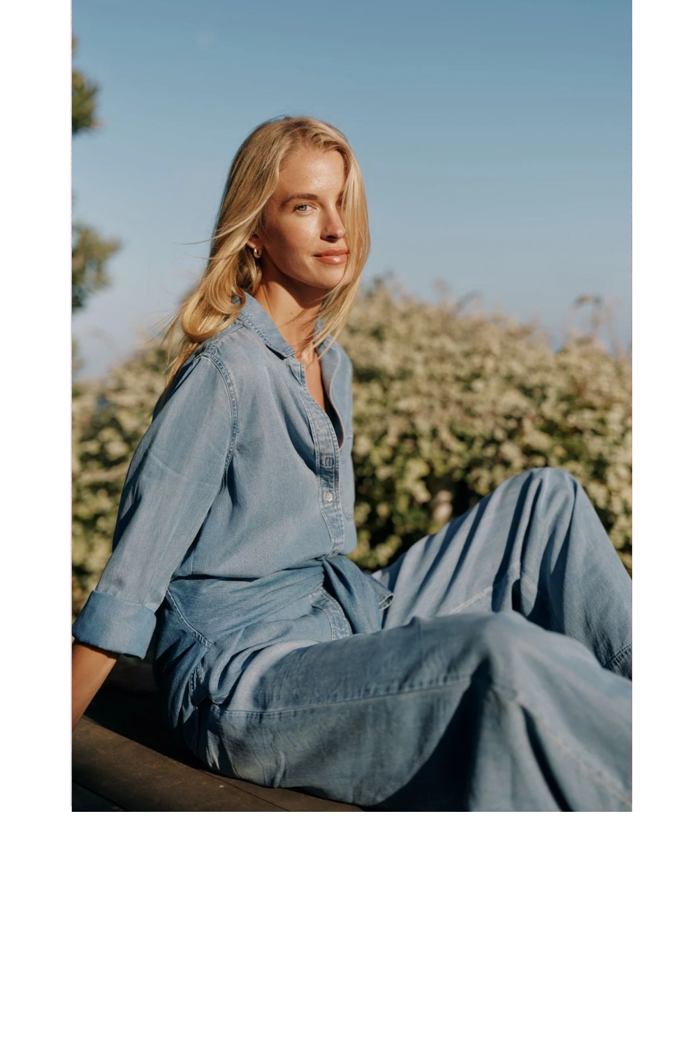 Shirt Tail Button Down - Indigo Harbor