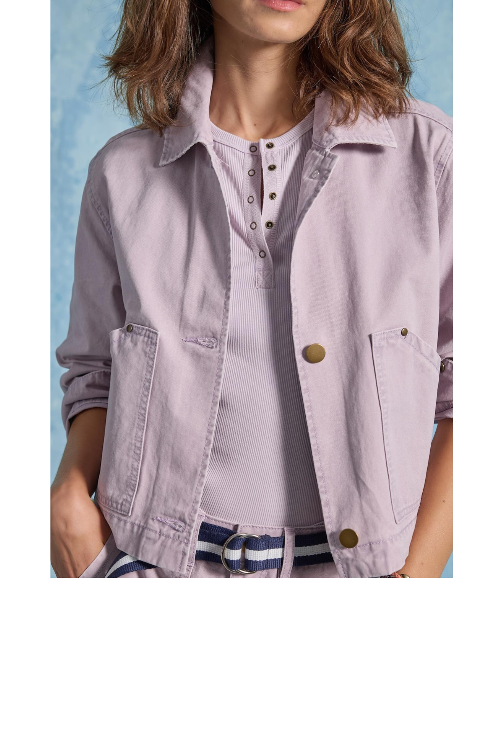 Twill Utility Jacket - Thistle
