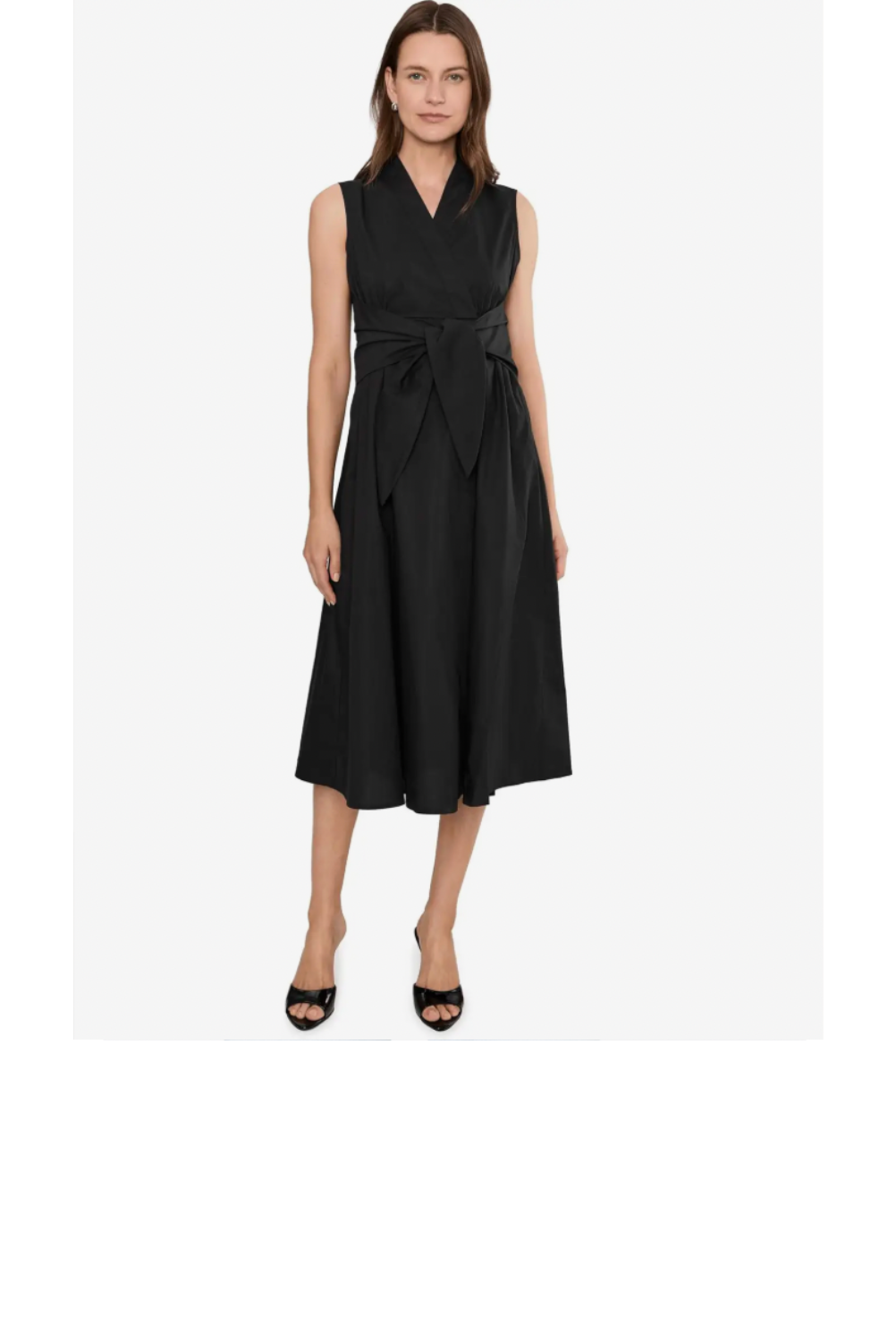 WEBSITE PRODUCT ENTRY-EL-Sleeveless Faux Wrap Dress-Blk-F1.png