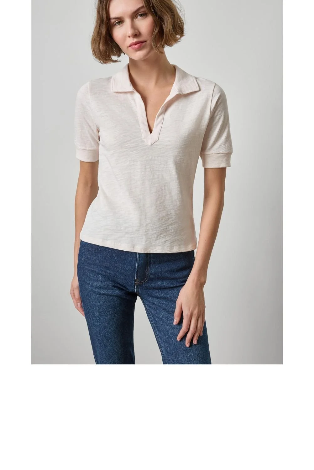 WEBSITE PRODUCT ENTRY-LP-Elbow Sleeve Collared Split Neck-TRS-F.jpg