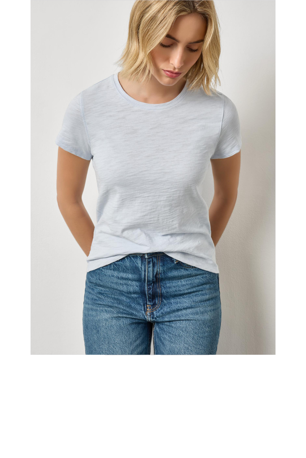 Short Sleeve Crewneck Tee - Glass