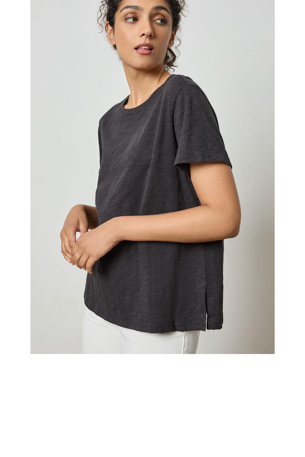 Short Sleeve Boyfriend Tee - Black