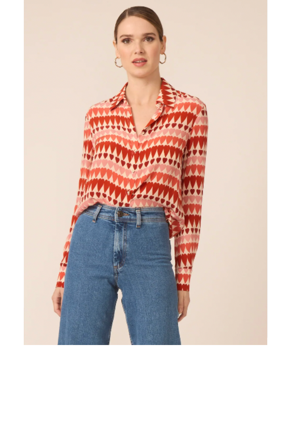 Troy Button Down Blouse - Wild Hearts