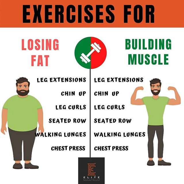 BEST EXERCISES FOR LOSING FAT AND BUILDING MUSCLE 
Have you ever been told to lose weight you have to do a lot of cardio and if you want to build muscle you need to lift heavy weights?

Here's the thing, strength training is a must whether your goal 