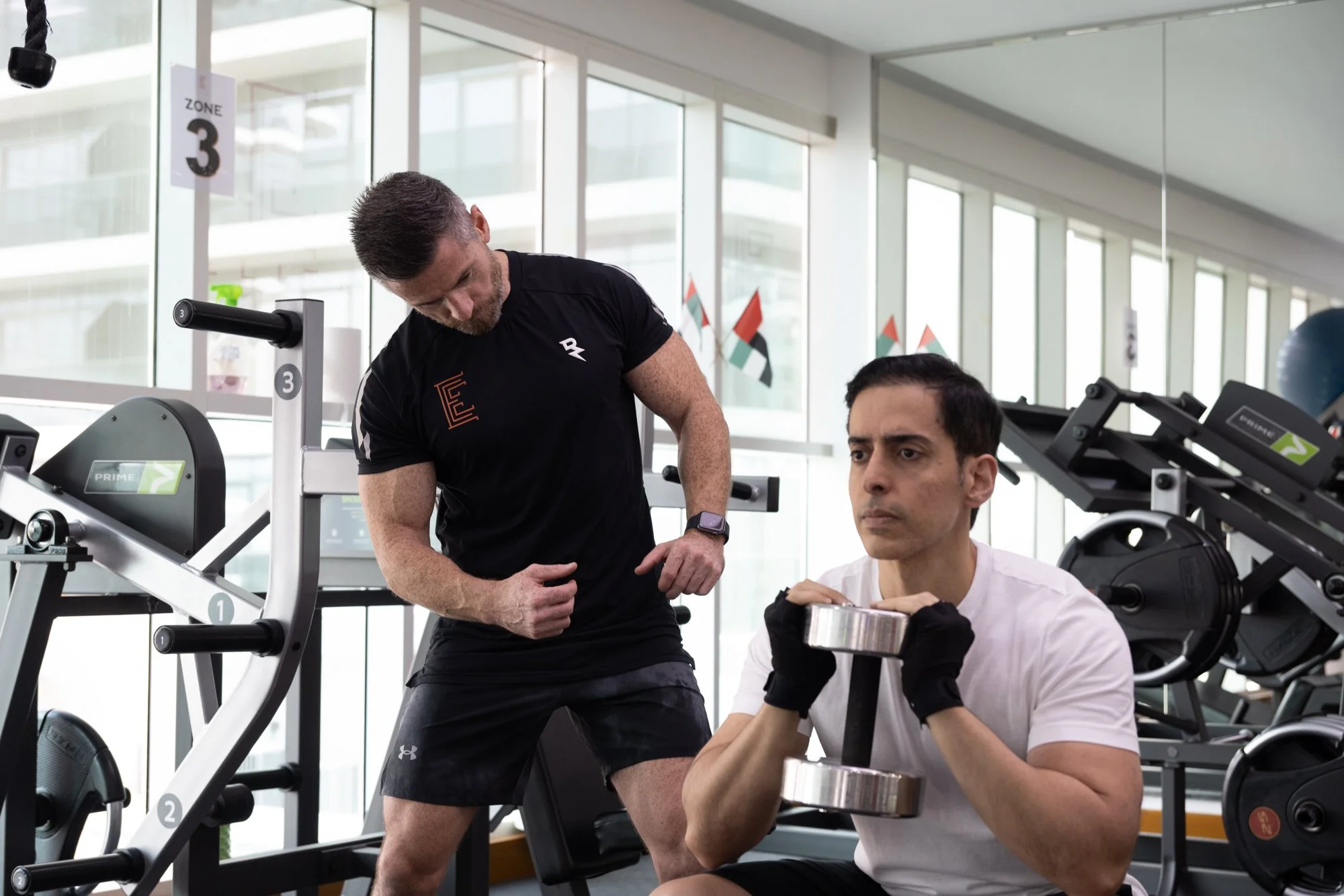 Goblet Squats in a Gym Near Al Reef Abu Dhabi