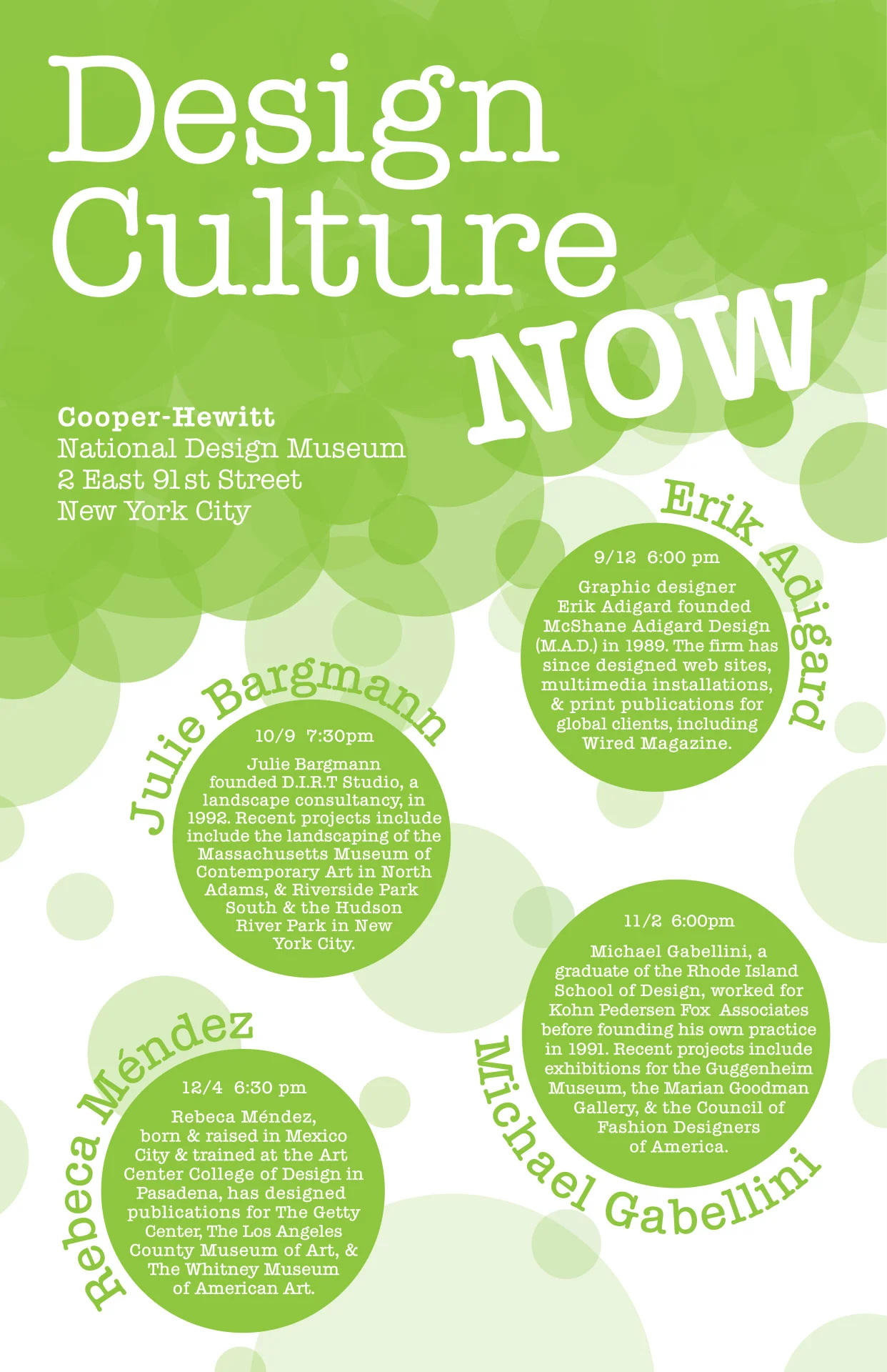 Design Culture Now Poster