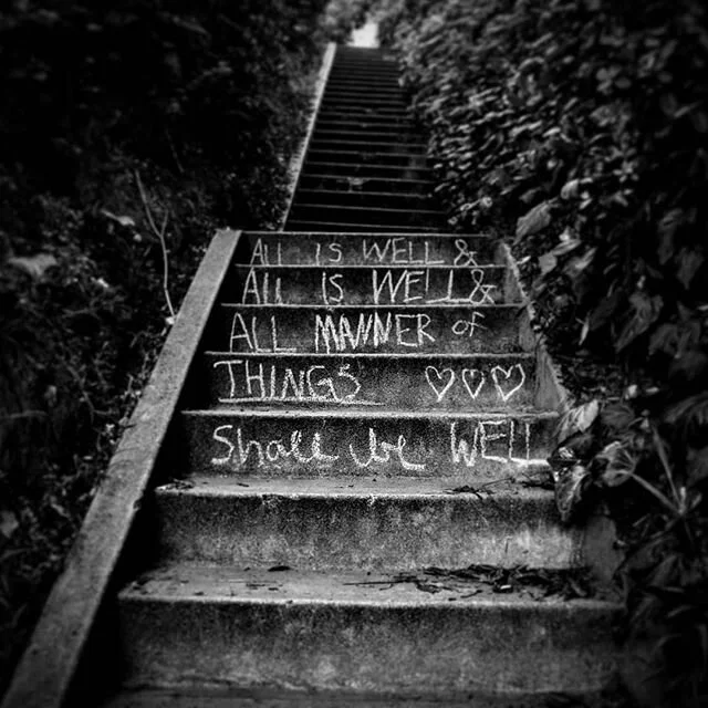 I wasn't expecting to bump into Julian of Norwich on my evening run, but I'll take whatever comfort I can get.
.
#julianofnorwich #revelationsofdivinelove #medieval #consolation #comfort #laphotographer #losfeliz #losangeles #secretstairs