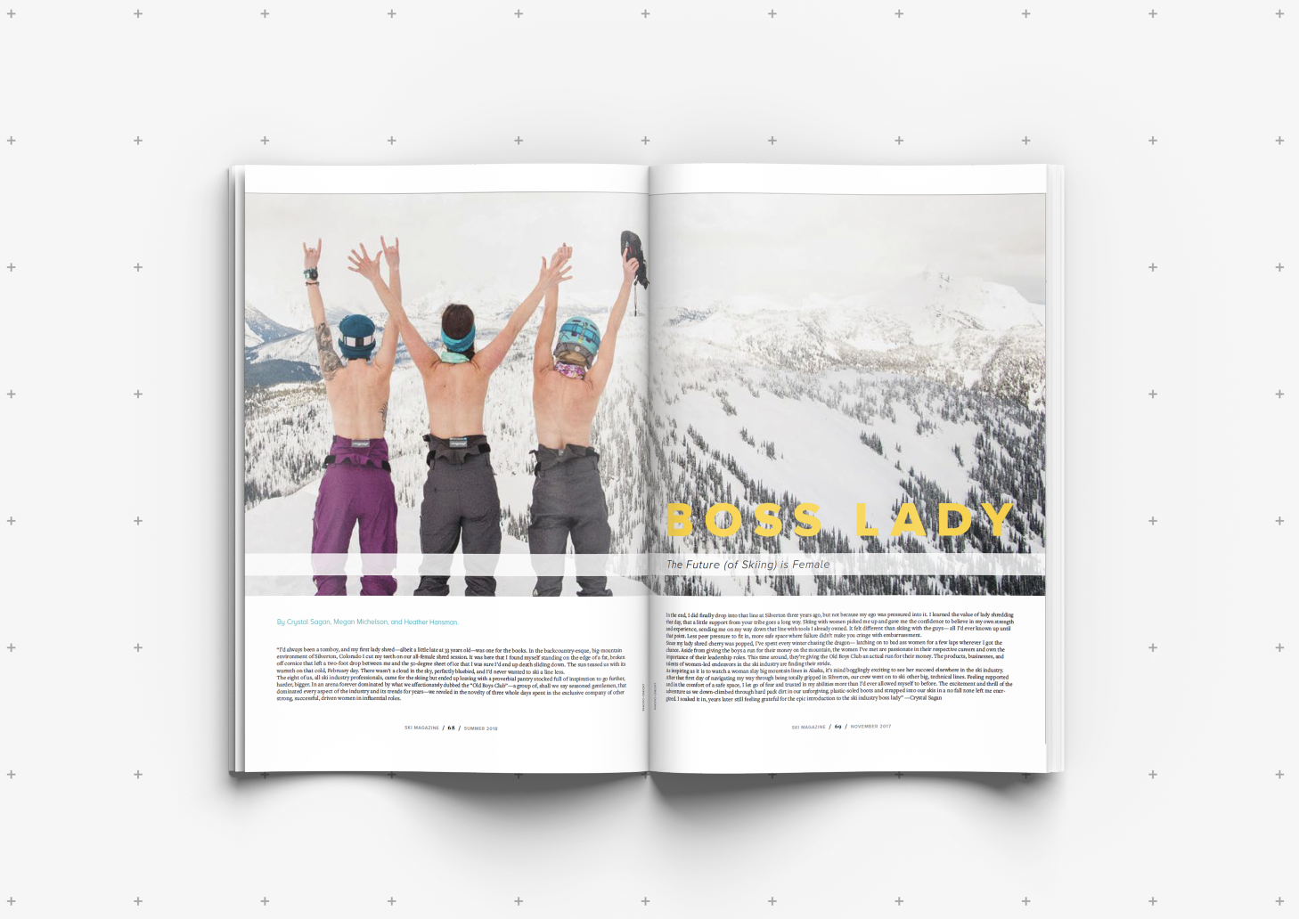 An article concept for SKI Magazine.
