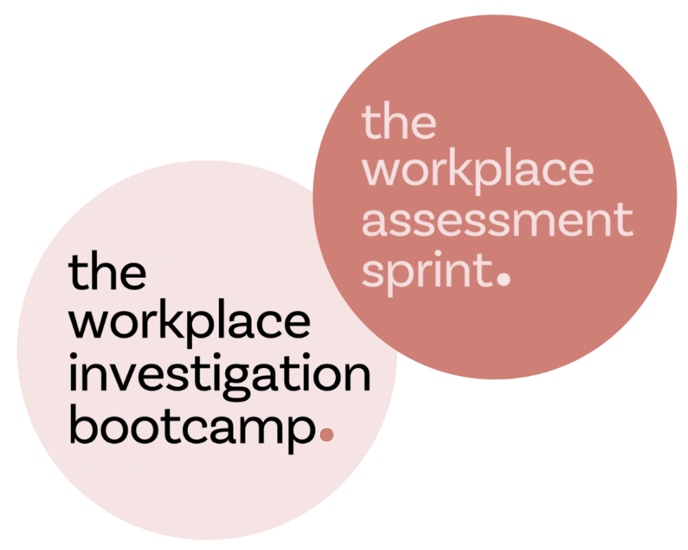 The Workplace Investigation Bootcamp and The Workplace Assessment Sprint Logos
