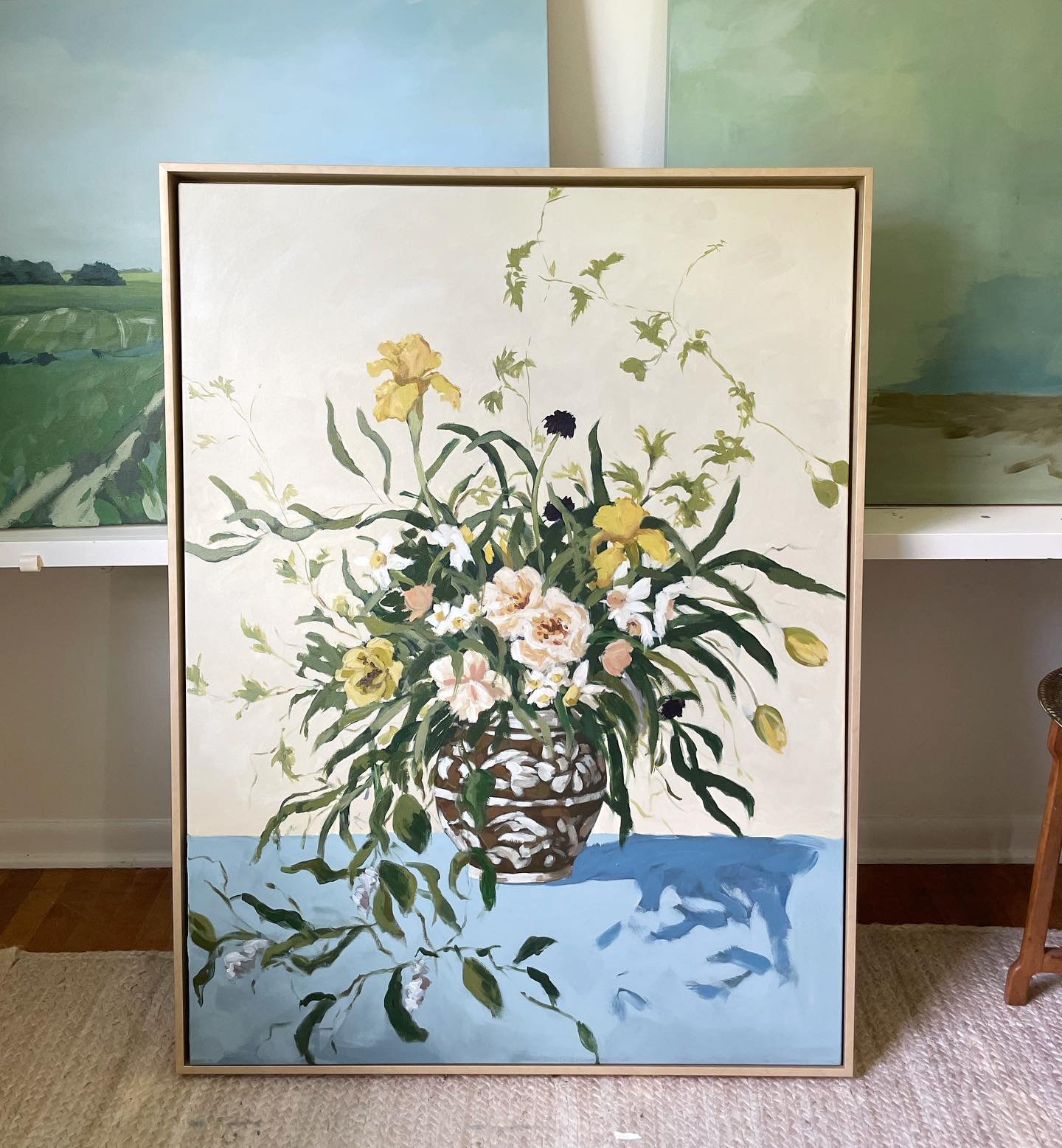 All along you were blooming🌼
36x48

Headed to @thehardingartshow in 8 days!!