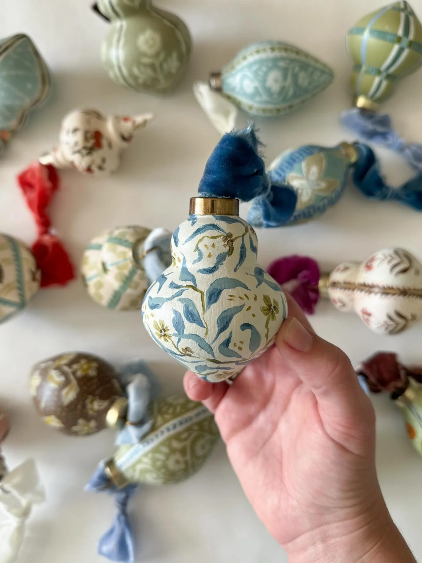 Ornaments have arrived!! 

2025 drop details&mdash;

🌟Saturday, November 29th
🌟10am central time
🌟25 hand painted ceramic ornaments 
🌟$108 (+ shipping)
🌟christinecarrierart.com/ornaments

(The page&rsquo;s password will be lifted at 10am)