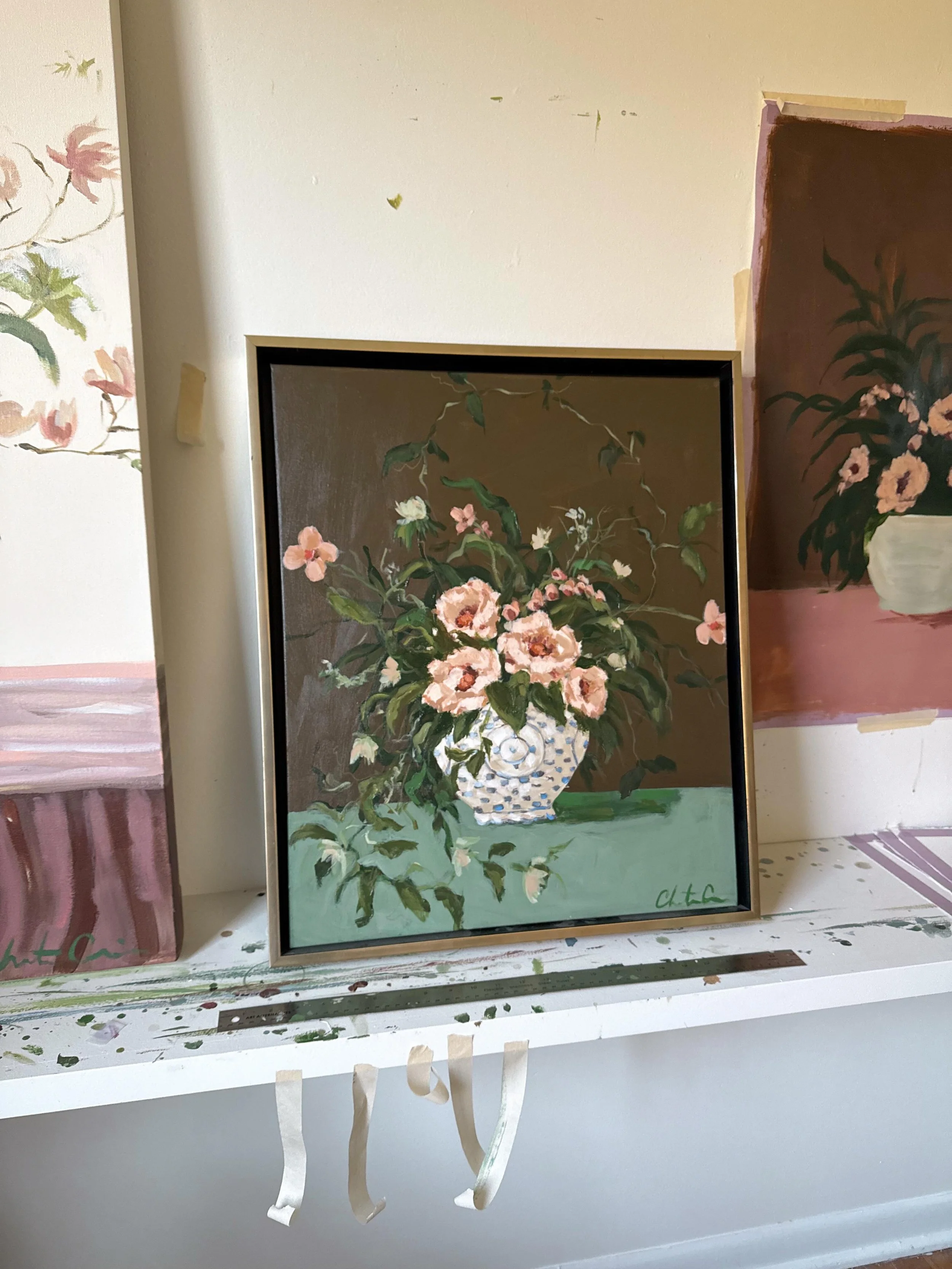Derby Pie🤎 20x24&rdquo;
Sold at @thehardingartshow 

She got a lot of love and needed a spot of her own! 
I made my first derby pie this year for Easter and painted this piece the next week..match made in heaven.