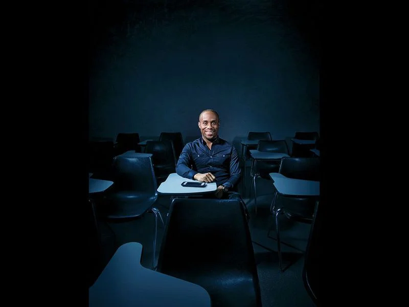 “You have students drowning in debt and scholarships that go unawarded. The system is broken,” says Christopher Gray. (Photo credit: Jonathan Barkat)