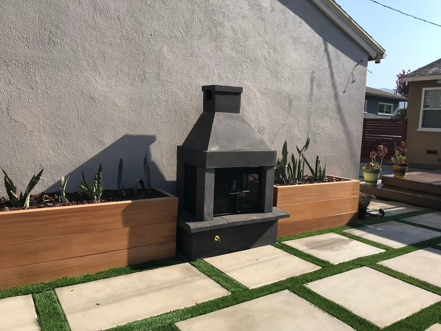 Custom Planter - Light Brown Wood