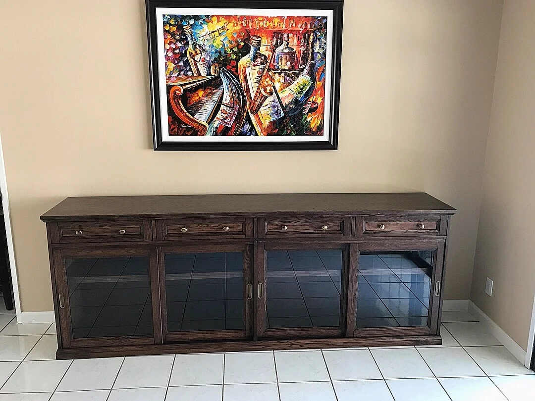 Custom Cabinet &amp; Storage - Dark Brown Wood