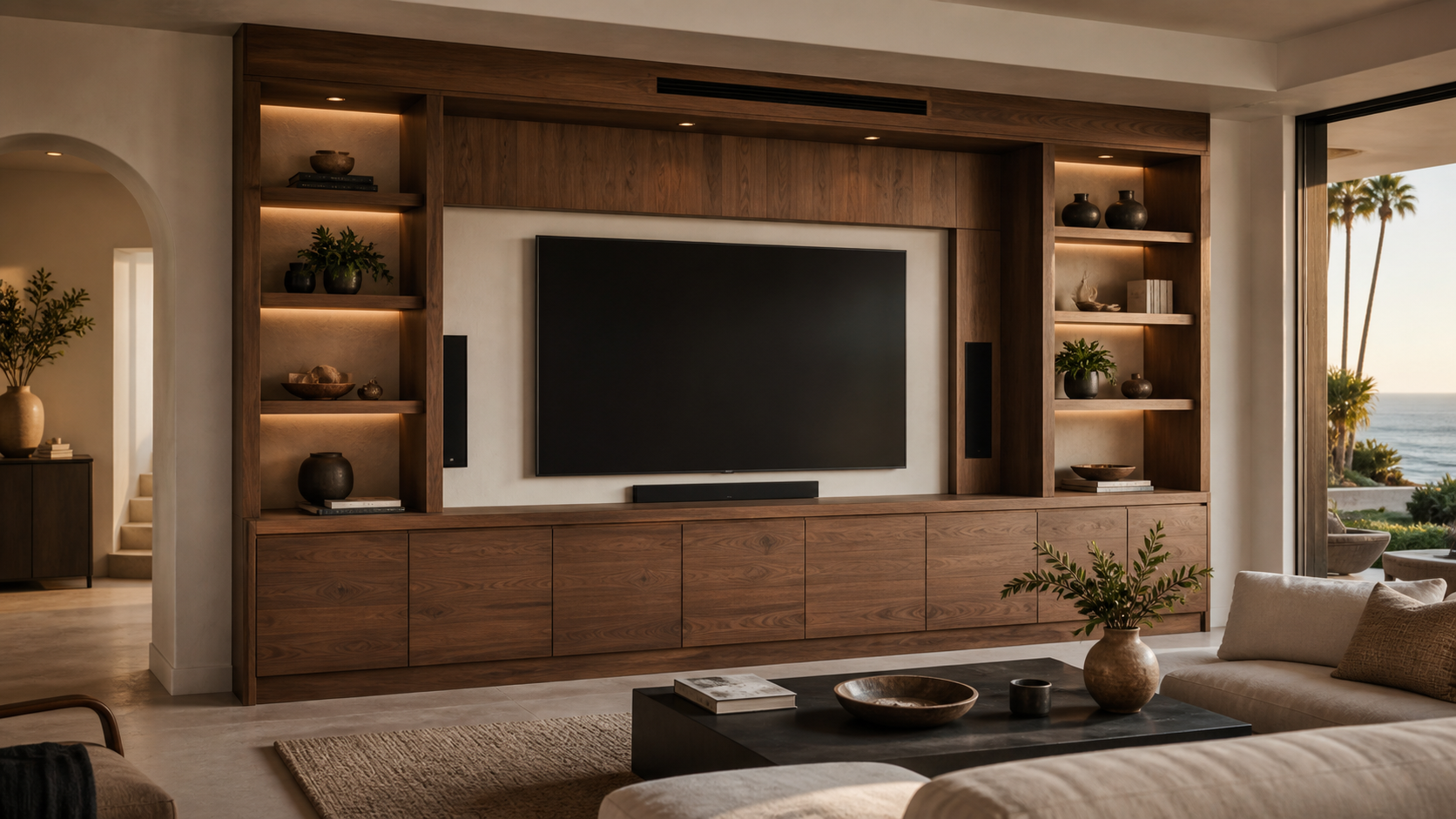 Custom Entertainment Centers for Modern Living Rooms