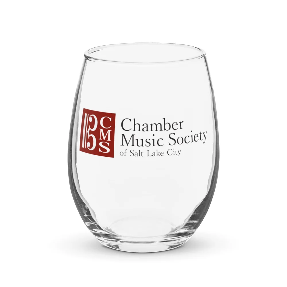 Stemless Wine Glass (15 oz)  Chamber Music Society of Salt Lake City
