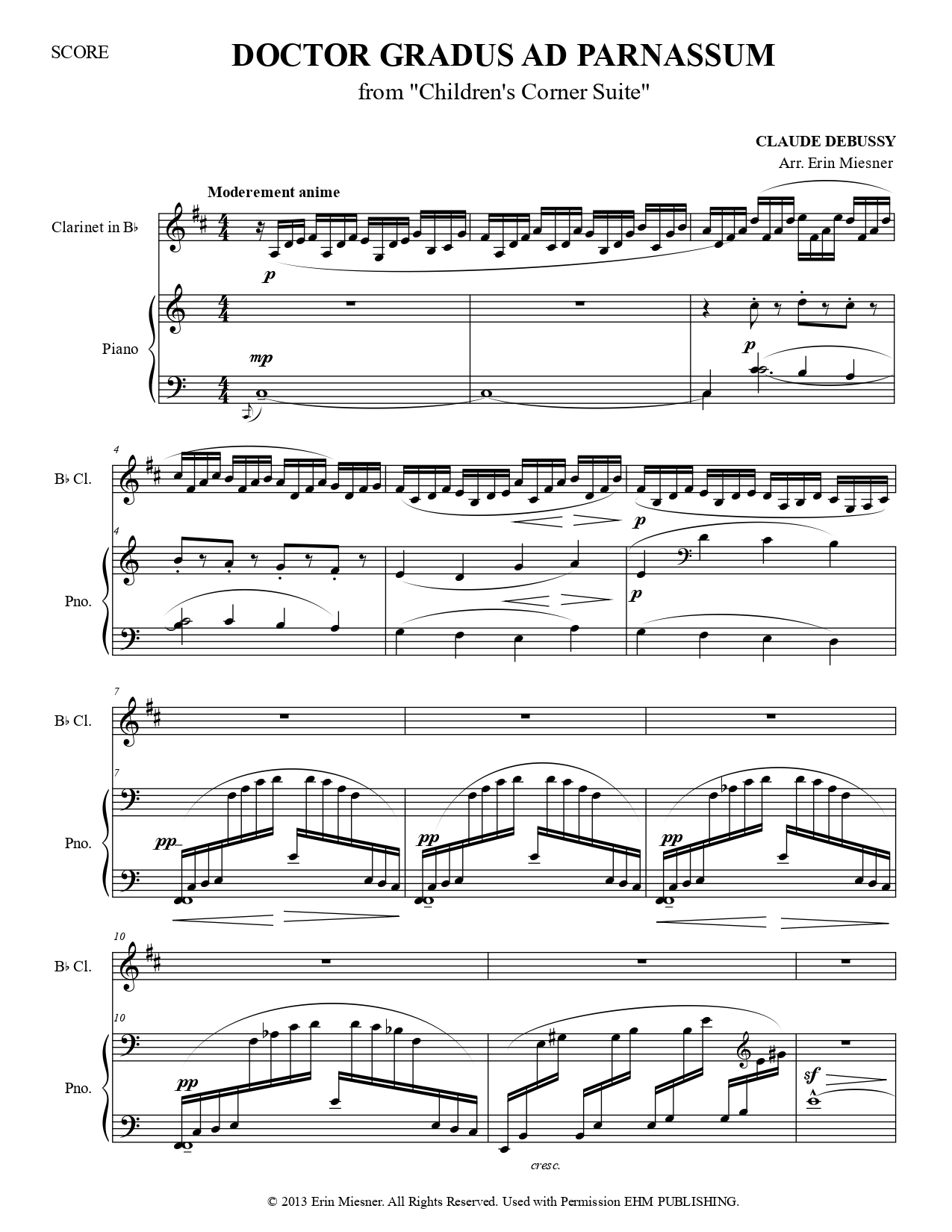In the Mood (Intermediate Level) (Glenn Miller) - Clarinet Sheet Music